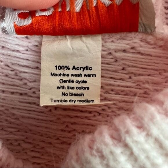 Vintage Spunky Fairy Kei‎ Knit Sweater Pink Purple Sz Medium - Picture 5 of 7